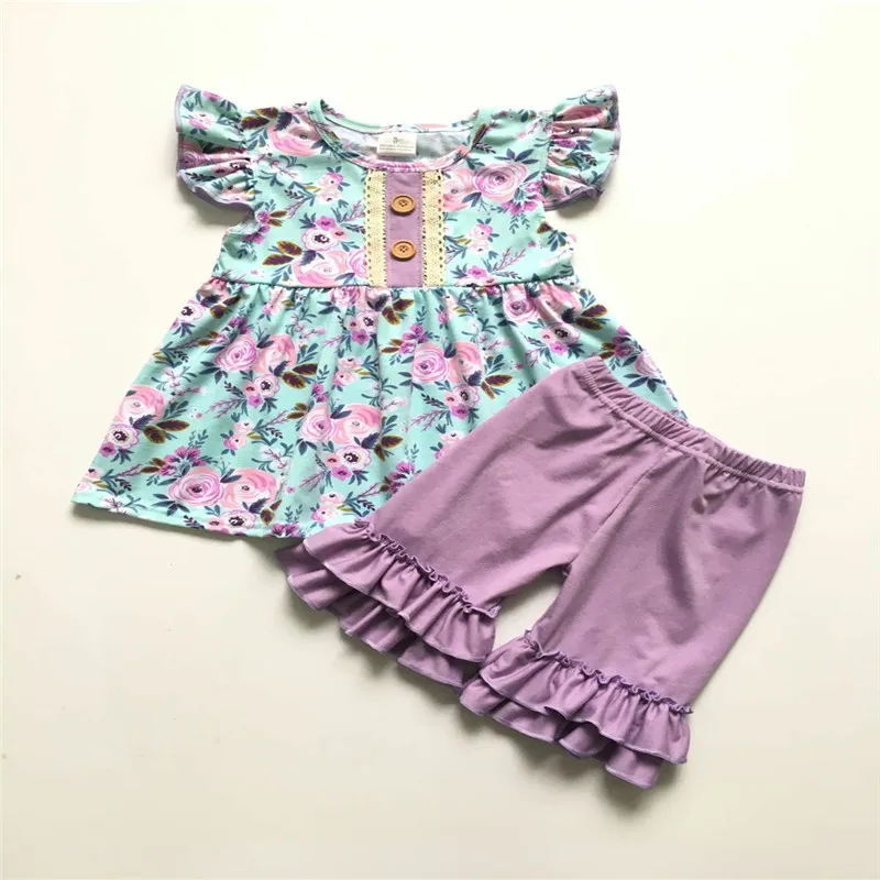 2019 Europe and the United States popular summer new baby girl clothes cotton short-sleeved round neck print girl suit
2019 Europe and the United States popular summer new baby girl clothes cotton short-sleeved round neck print girl suit