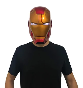 Halloween Adult Cosplay Iron Man PVC Lighting Full Face Helmet Iron Man Eyes Can Illuminate Model 1:1 Realistic Wear Items
Halloween Adult Cosplay Iron Man PVC Lighting Full Face Helmet Iron Man Eyes Can Illuminate Model 1:1 Realistic Wear Items