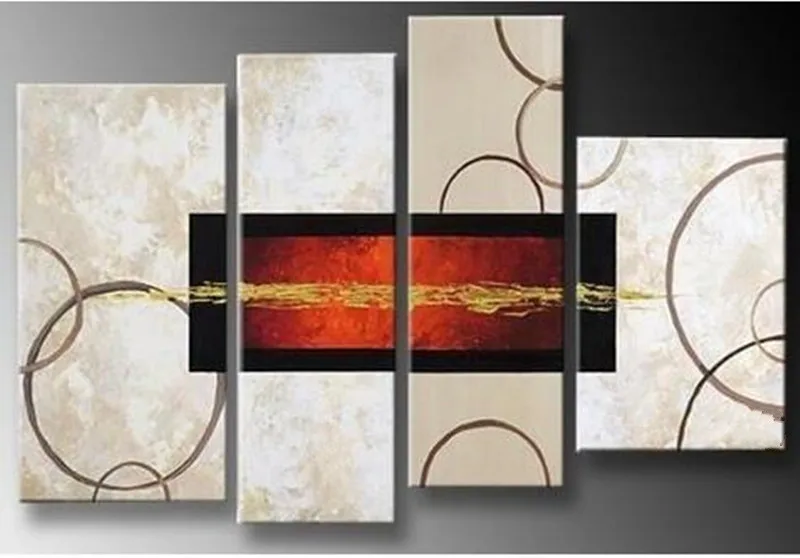 Large 4 Panel Pictures Sets Handpainted Abstract Oil Paintings Handmade Circles Painting on Canvas Modern Home Decor Wall Arts
Large 4 Panel Pictures Sets Handpainted Abstract Oil Paintings Handmade Circles Painting on Canvas Modern Home Decor Wall Arts
