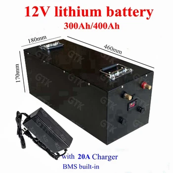 Steel case 12V 300Ah 400Ah lithium ion battery pack for RV caravan solar system electric boat mortorcycle+20A Charger
Steel case 12V 300Ah 400Ah lithium ion battery pack for RV caravan solar system electric boat mortorcycle+20A Charger
