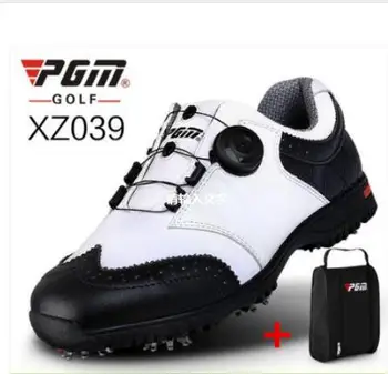 PGM Golf Sneakers Genuine leather Breathable Waterproof Golf Shoes Men Movable soft spike golf shoes with laces rotating device
PGM Golf Sneakers Genuine leather Breathable Waterproof Golf Shoes Men Movable soft spike golf shoes with laces rotating device