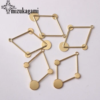 Golden Zinc Alloy Charms Geometric Rhombus Shape Connector 6pcs/lot For DIY Drop Earrings Jewelry Making Finding Accessories
Golden Zinc Alloy Charms Geometric Rhombus Shape Connector 6pcs/lot For DIY Drop Earrings Jewelry Making Finding Accessories