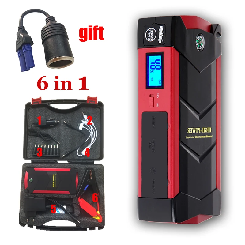 Car Battery Jump Starter Emergency Car Booster Starting and Charging System with 18000mAh 600A Peak Current Smart Power Clips
Car Battery Jump Starter Emergency Car Booster Starting and Charging System with 18000mAh 600A Peak Current Smart Power Clips