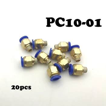20Pcs/lot Thread Straight Throught 1/8" Pipe Fitting Tube connector PC10-01 Pneumatic fittings, 10mm
20Pcs/lot Thread Straight Throught 1/8" Pipe Fitting Tube connector PC10-01 Pneumatic fittings, 10mm