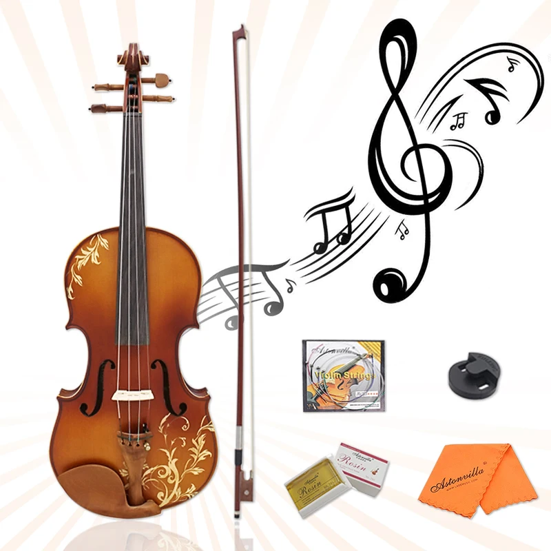 Violin with Bow String Rosin Mute Case Aston 4/4 Spruce wood Carving AV-30 Exquisite Appearance Convenient Spruce Wood Rosin
Violin with Bow String Rosin Mute Case Aston 4/4 Spruce wood Carving AV-30 Exquisite Appearance Convenient Spruce Wood Rosin