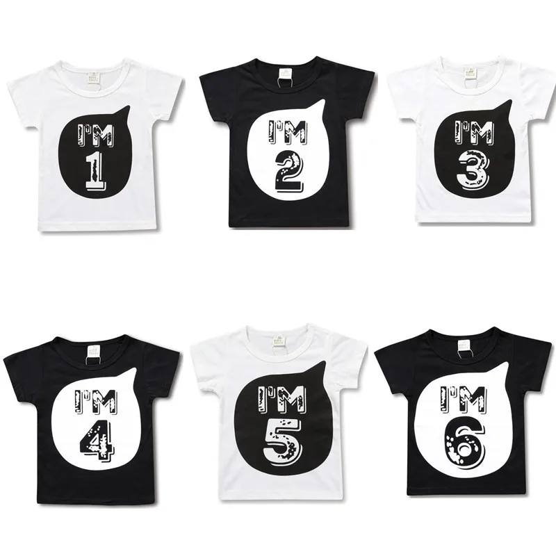 Boys T Shirts Birthday Age Number Print Kids Girls Tee Tops 100% Cotton Baby Clothing Boys' T-shirts Summer Clothes 1-6Y
Boys T Shirts Birthday Age Number Print Kids Girls Tee Tops 100% Cotton Baby Clothing Boys' T-shirts Summer Clothes 1-6Y