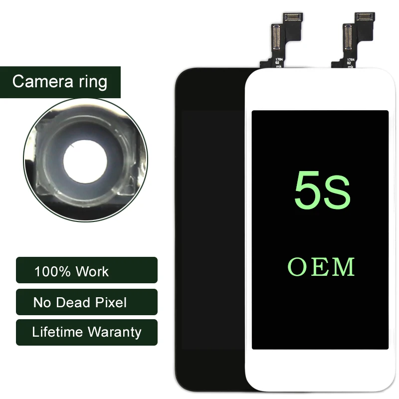 LCD Display touch screen with digitizer assembly replacement parts for iPhone 5C
LCD Display touch screen with digitizer assembly replacement parts for iPhone 5C