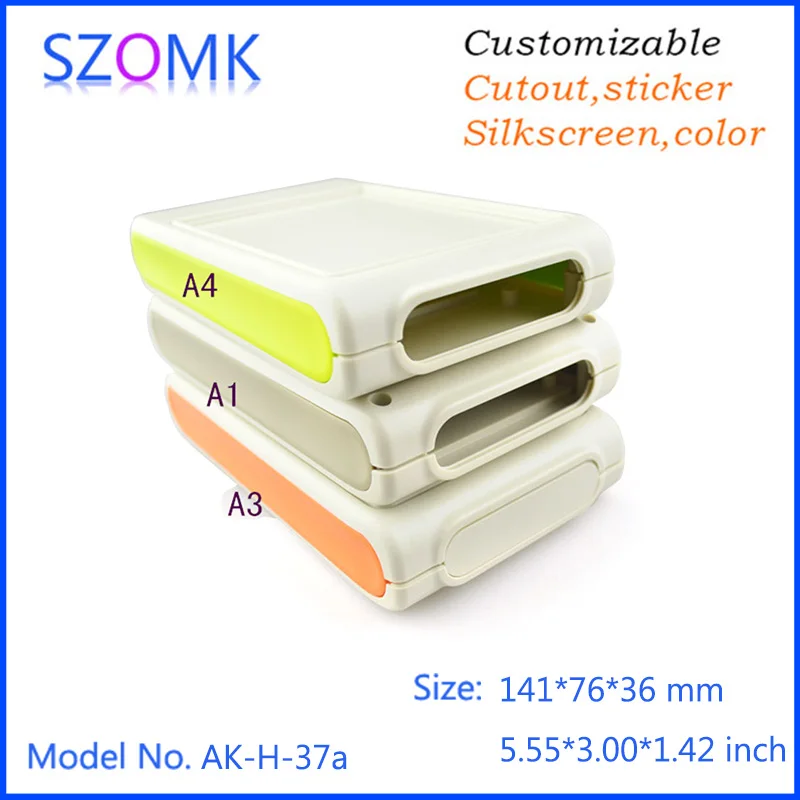 4 pieces 141x76x36mm Plastic handheld enclosure electronic case abs box hand szomk plastic enclosure
4 pieces 141x76x36mm Plastic handheld enclosure electronic case abs box hand szomk plastic enclosure