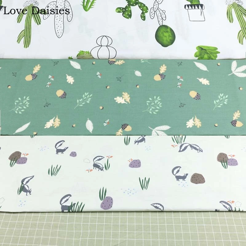 100% Cotton Width235cm WHITE GREEN Cartoon Pine Nut Squirrel Cactus Check Twill Fabric for DIY Bedding Apparel Dress Handwork
100% Cotton Width235cm WHITE GREEN Cartoon Pine Nut Squirrel Cactus Check Twill Fabric for DIY Bedding Apparel Dress Handwork