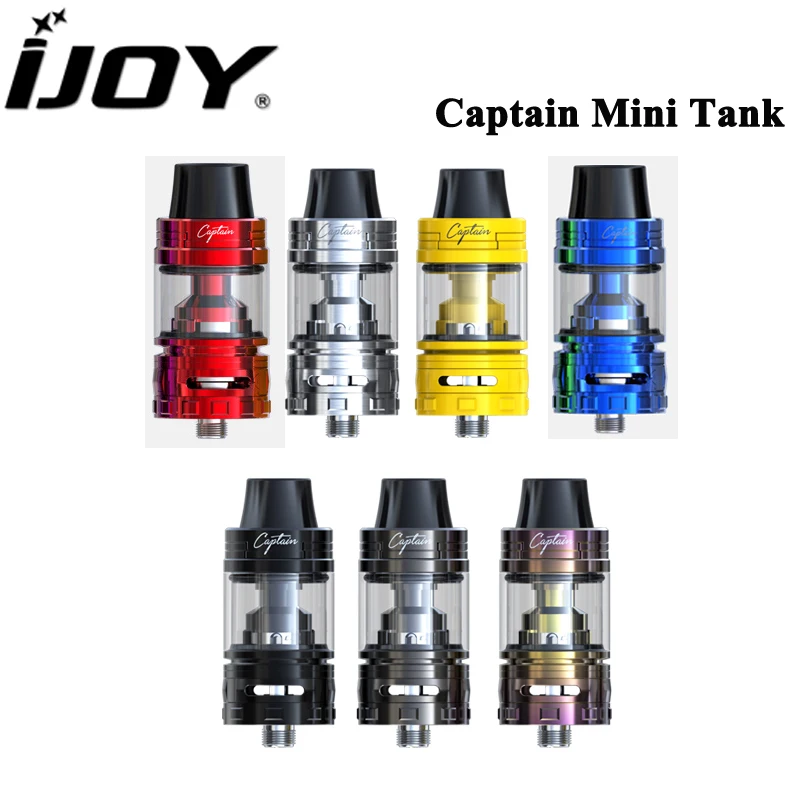 

Original IJOY Captain Mini Subohm Tank 3.2ML Sliding Top fill E Cigarette Atomizer Groove Chassis fit IJOY CAPO 100 BOX MOD Vape