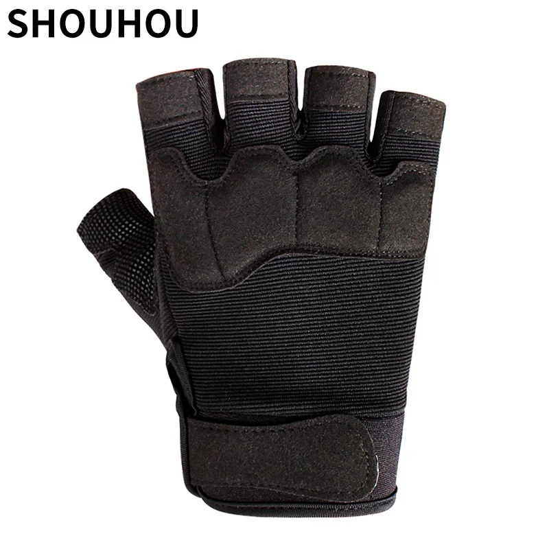 SHOUHOU 2018 New Men Sports Gloves Summer Semi-finger Fitness Gloves Male Fashion Military Anti-slip Gloves Lifting Mittens
SHOUHOU 2018 New Men Sports Gloves Summer Semi-finger Fitness Gloves Male Fashion Military Anti-slip Gloves Lifting Mittens