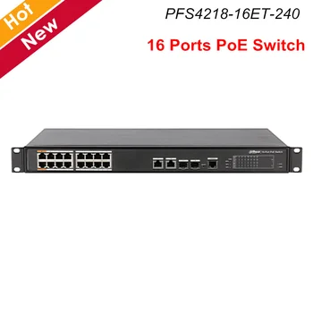 Dahua 16 Port PoE Switch PFS4218-16ET-240 PoE budget 240W Layer 2 Support Web Management High Lightning Protection For IP system
Dahua 16 Port PoE Switch PFS4218-16ET-240 PoE budget 240W Layer 2 Support Web Management High Lightning Protection For IP system