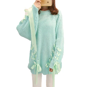 Small Fresh Ribbon Candy Color O-Neck Short Sweater New Women Autumn Winter Cute Sweet Sweater Warm Knitted Sweater YP0742
Small Fresh Ribbon Candy Color O-Neck Short Sweater New Women Autumn Winter Cute Sweet Sweater Warm Knitted Sweater YP0742
