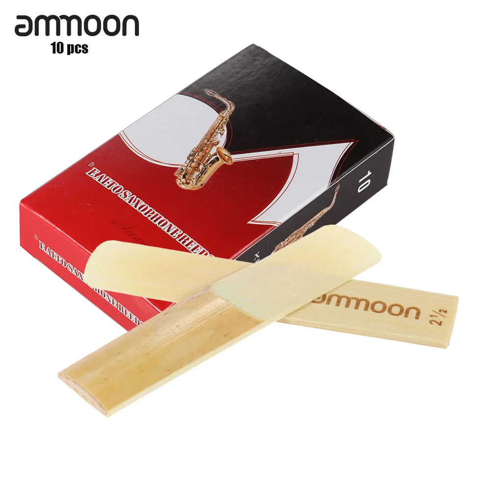 Ammoon 10 pack штук прочность 2 5 бамбуковые трости для Eb Alto саксофон Sax Запчасти