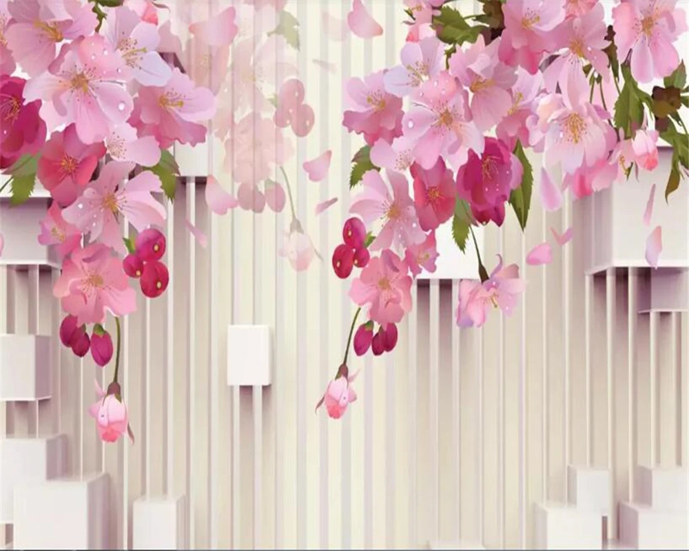 beibehang wallpaper for kids room Custom wall stickers lily flower wallpaper home decoration background wall mural wallpaper 3d
beibehang wallpaper for kids room Custom wall stickers lily flower wallpaper home decoration background wall mural wallpaper 3d