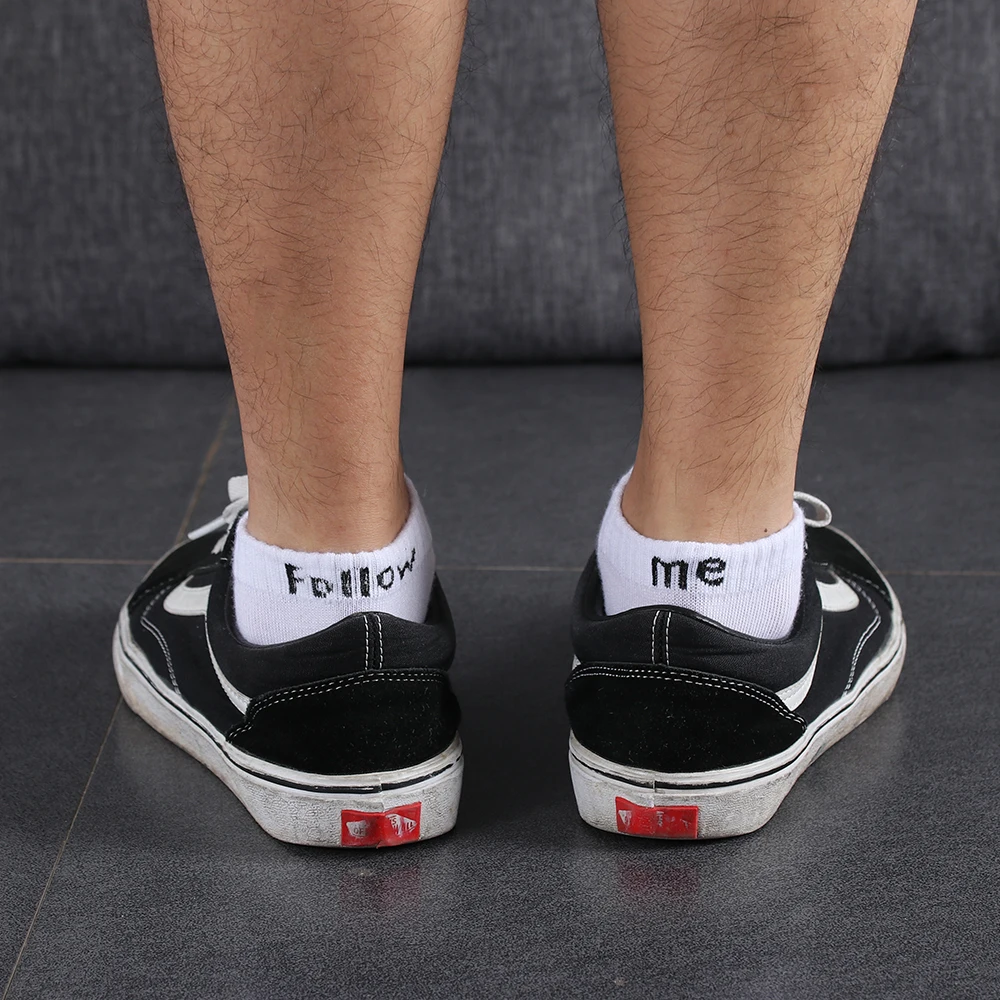 Men "Follow Me" Socks High Quality Cotton Boat Towel Bottom Short Tube Concise Sock
Men "Follow Me" Socks High Quality Cotton Boat Towel Bottom Short Tube Concise Sock