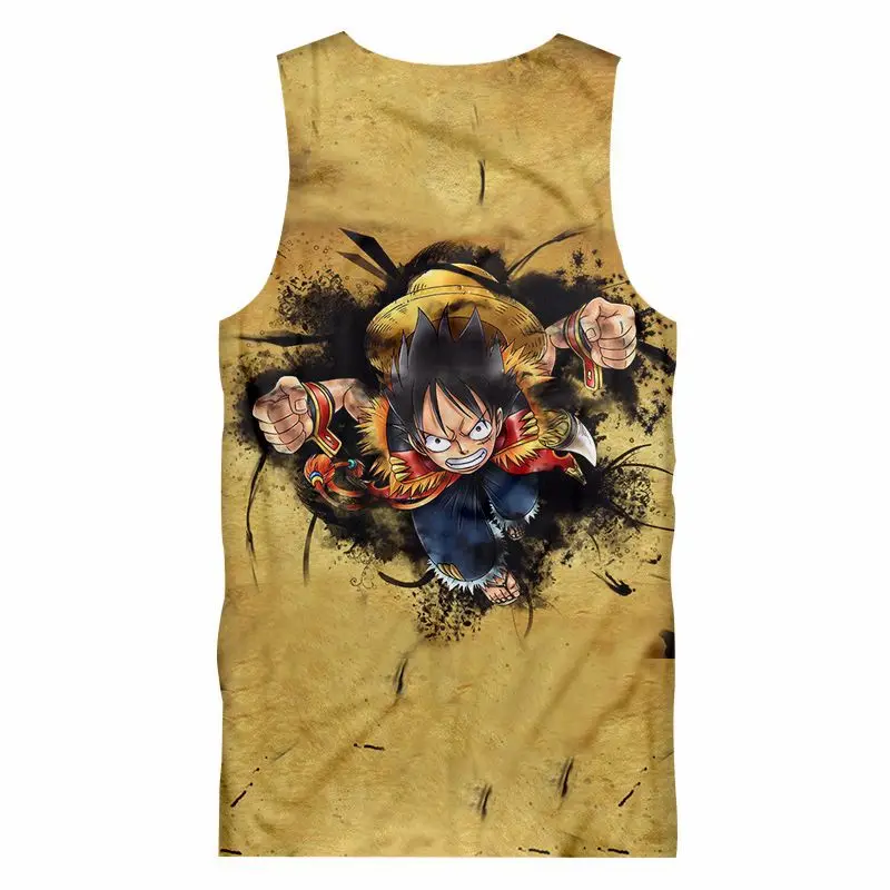 One Piece, Dragon Ball & Bleach 3D Tank Tops