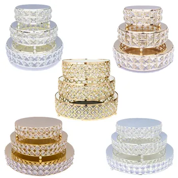 H&D 5 Styles Cake Stand Set,Crystals Dessert 3pcs Cupcake Display Pedestal Jeweled for Wedding Birthday Party Food Tower Plate
H&D 5 Styles Cake Stand Set,Crystals Dessert 3pcs Cupcake Display Pedestal Jeweled for Wedding Birthday Party Food Tower Plate