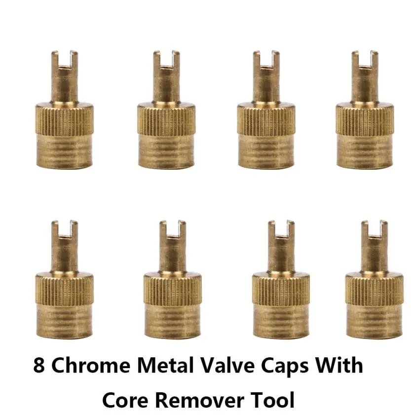 Car Styling Wholesale 2018 Newest 8 PCS Metal Slotted Head Valve Stem Caps With Core Remover Tool Motorcyle Car Valve Stems Caps
Car Styling Wholesale 2018 Newest 8 PCS Metal Slotted Head Valve Stem Caps With Core Remover Tool Motorcyle Car Valve Stems Caps