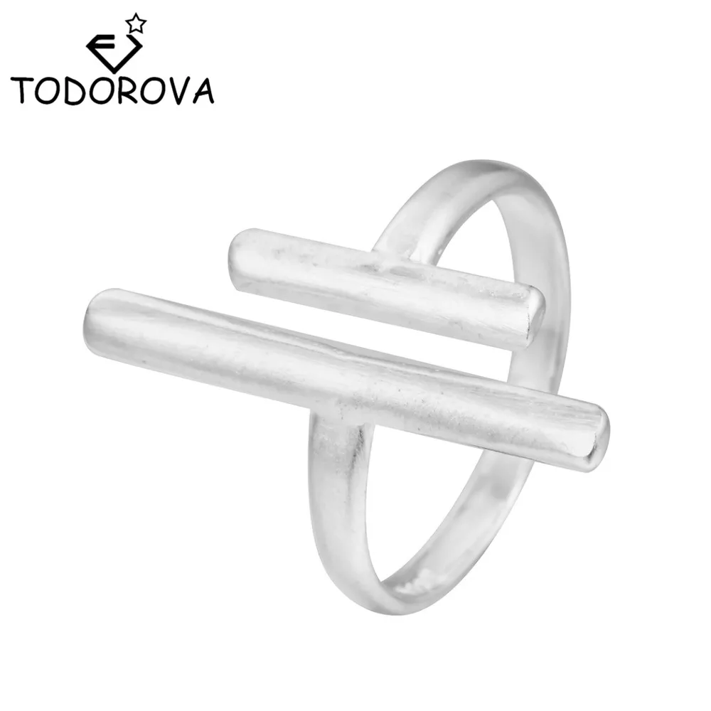 Todorova New Arrival Simple Adjustable Punk Geometric Ring New Special Jewelry Novel Double Bar Women Party Rings Wedding Gifts
Todorova New Arrival Simple Adjustable Punk Geometric Ring New Special Jewelry Novel Double Bar Women Party Rings Wedding Gifts