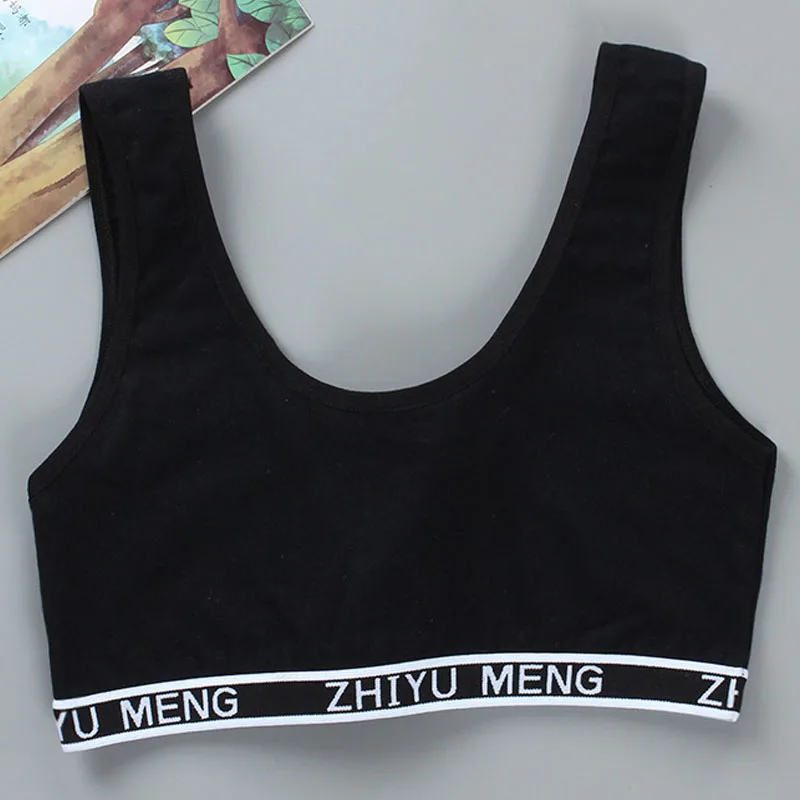 (CC.AMILY) Fashion Summer Cotton Double layer Girly Version Bra Puberty Student Half Body Wrapped Chest Bras Wholesale | Женская одежда