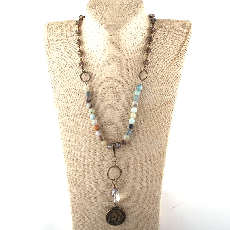 Fashion Jewelry Natural Stone & Glass Crystal Long Chain Metal Buffalo Pendant Necklaces For Women Ethnic Necklace
Fashion Jewelry Natural Stone & Glass Crystal Long Chain Metal Buffalo Pendant Necklaces For Women Ethnic Necklace