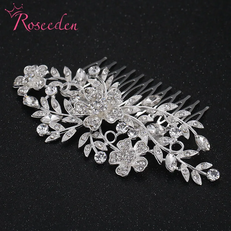 flower rhinestone bride hair comb hair ornaments silver plated wedding hair jewelry Romantic Hairwear Headdress RE888
flower rhinestone bride hair comb hair ornaments silver plated wedding hair jewelry Romantic Hairwear Headdress RE888