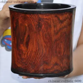 Christmas 6" Old Chinese Boxwood wood Hand carved Live bottom brush pot pencil vase set Halloween
Christmas 6" Old Chinese Boxwood wood Hand carved Live bottom brush pot pencil vase set Halloween