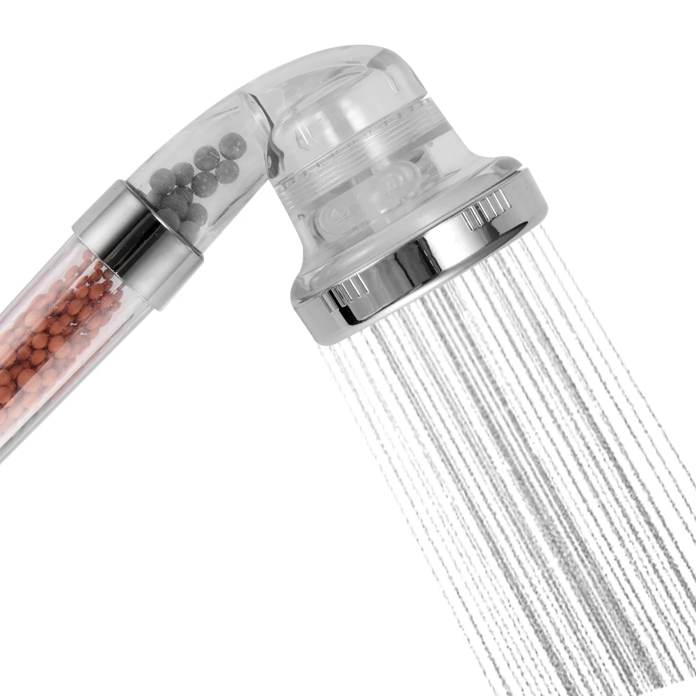 Shower Bath Head Adjustable 3 Mode High Pressure Stone Stream Handheld Shower Head With Negative Ion Activated Ceramic Balls
Shower Bath Head Adjustable 3 Mode High Pressure Stone Stream Handheld Shower Head With Negative Ion Activated Ceramic Balls