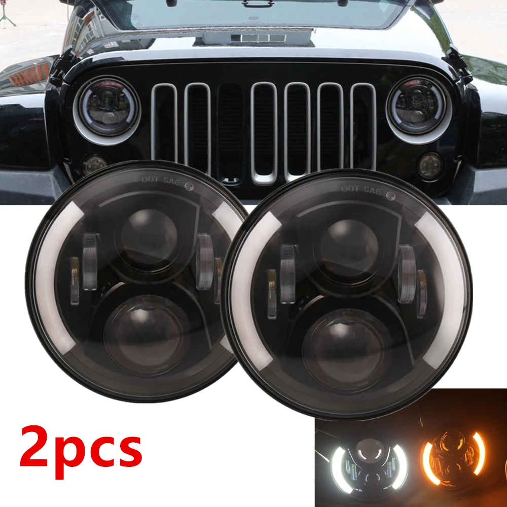 2pcs Car 7inch LED Headlight Angle Eye DRL For Jeep Wrangler JK TJ For Hummer H1 H2 Suzuki Samurai
2pcs Car 7inch LED Headlight Angle Eye DRL For Jeep Wrangler JK TJ For Hummer H1 H2 Suzuki Samurai