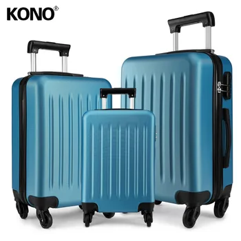 KONO Suitcase Rolling Hand Luggage 4 Wheels Spinner Trolley Case Carry on Travel Bag Hardside ABS 19" 24" 28" Set Navy K1872
KONO Suitcase Rolling Hand Luggage 4 Wheels Spinner Trolley Case Carry on Travel Bag Hardside ABS 19" 24" 28" Set Navy K1872