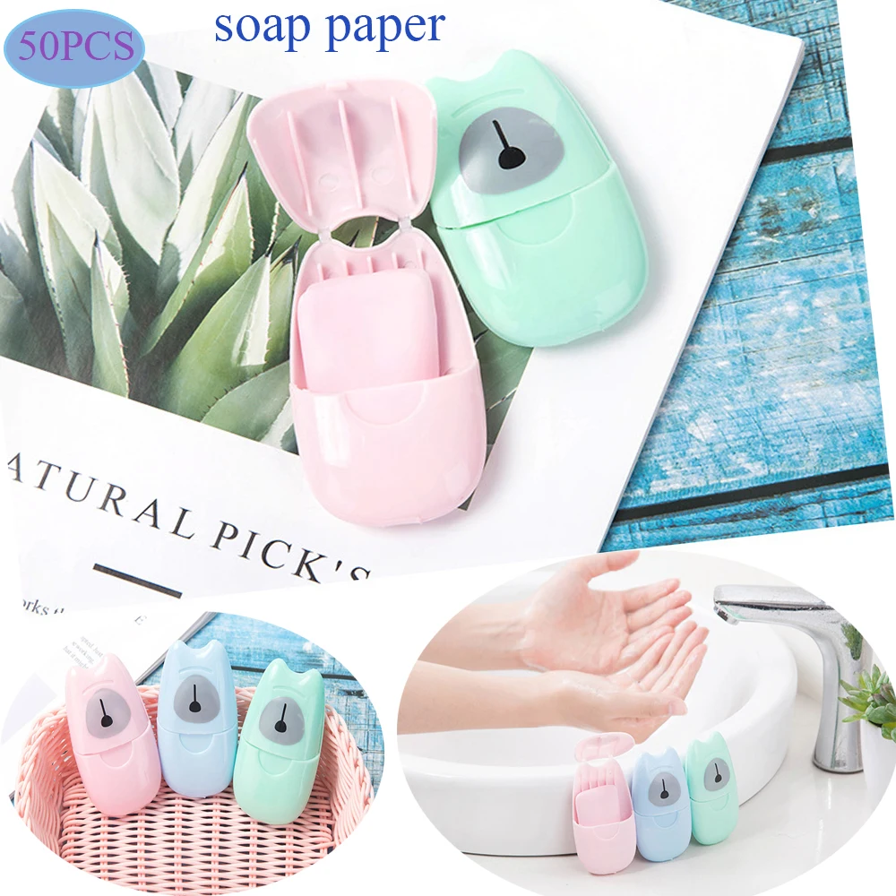 50Pcs 2019 New Travel Scented Slice Sheets Foaming Box Portable Washing Hand Wipes Bath Paper Soap Colorful Small Soap Tablets
50Pcs 2019 New Travel Scented Slice Sheets Foaming Box Portable Washing Hand Wipes Bath Paper Soap Colorful Small Soap Tablets