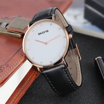 SKONE Quartz Casual Wristwatch Men and Women Couple Business Black Brown Leather Analog Watch Men's Fashion relojes hombre 9452G
SKONE Quartz Casual Wristwatch Men and Women Couple Business Black Brown Leather Analog Watch Men's Fashion relojes hombre 9452G