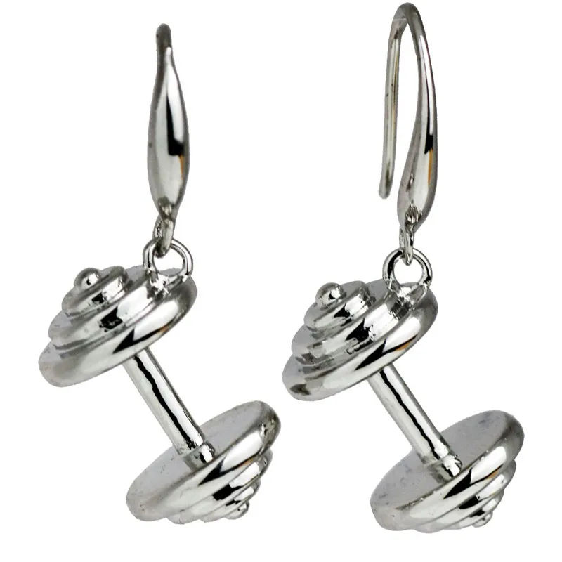 3D Dumbbell Earrings For Women Fitness Gym Dangle Earrings Sport Fitness Fashion Jewelry Summer 2017 Pendientes Mujer
3D Dumbbell Earrings For Women Fitness Gym Dangle Earrings Sport Fitness Fashion Jewelry Summer 2017 Pendientes Mujer