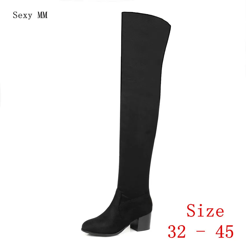 Spring Autumn Women Over the Knee Boots High Heel Booties Woman Thigh High Long Boots Small Plus Size 32 33 - 40 41 42 43 44 45
Spring Autumn Women Over the Knee Boots High Heel Booties Woman Thigh High Long Boots Small Plus Size 32 33 - 40 41 42 43 44 45