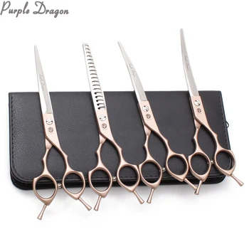 Suit 7" 19.5cm 4Pcs 440C Pet Shears Add Bag Straight Scissors Thinning Shears UP&Down Curved Shears Dog Grooming Scissors Z3009
Suit 7" 19.5cm 4Pcs 440C Pet Shears Add Bag Straight Scissors Thinning Shears UP&Down Curved Shears Dog Grooming Scissors Z3009