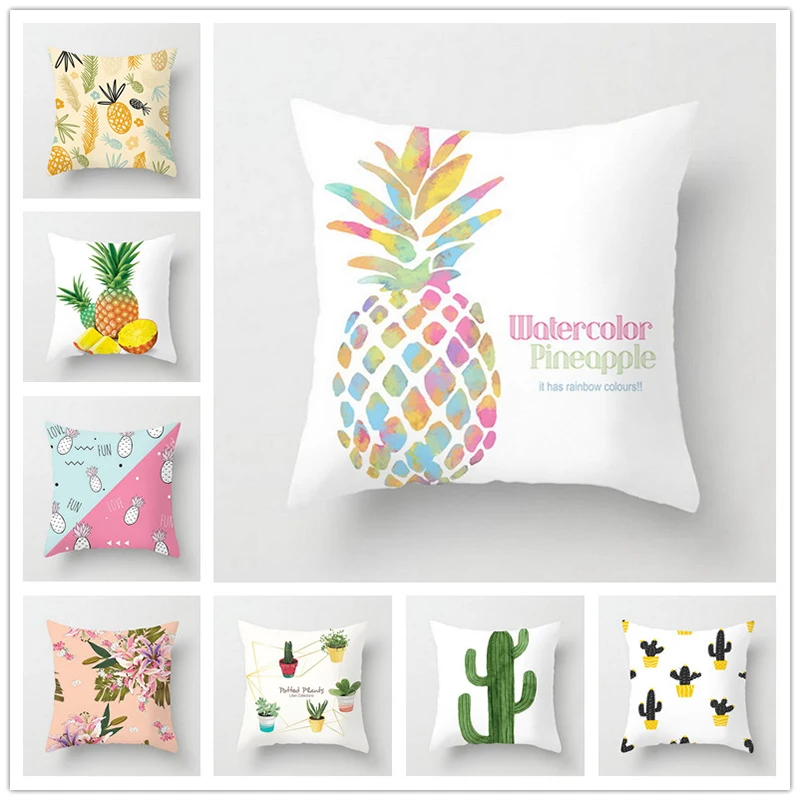 Fruit geometry sofa cushion cover creative pineapple polyester wedding decoration pillow case car seat pillow cover gift
Fruit geometry sofa cushion cover creative pineapple polyester wedding decoration pillow case car seat pillow cover gift