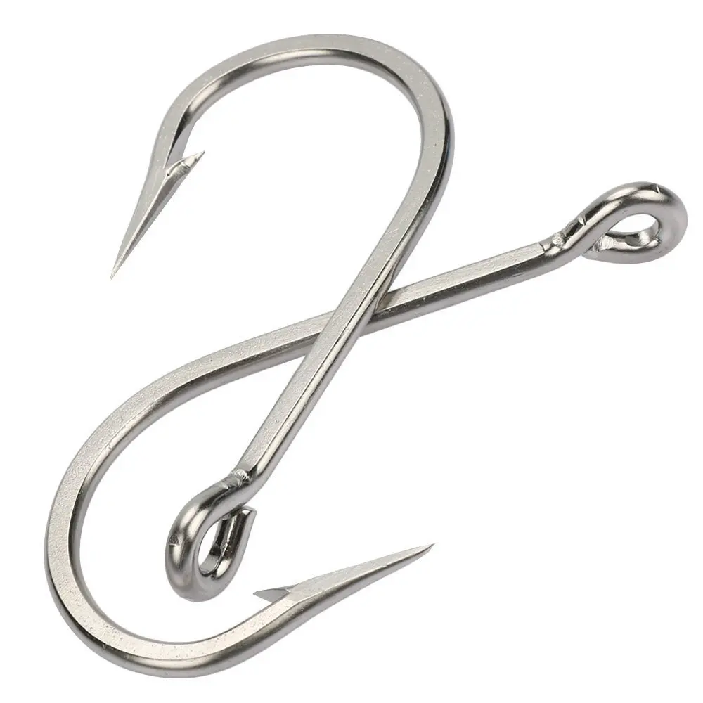 2Pcs 7731 Stainless Steel Fishing Hooks Large Shark And Tuna Bait Hooks Extra Strong For Saltwater Fishing Size 16/0 18/0 20/0
2Pcs 7731 Stainless Steel Fishing Hooks Large Shark And Tuna Bait Hooks Extra Strong For Saltwater Fishing Size 16/0 18/0 20/0
