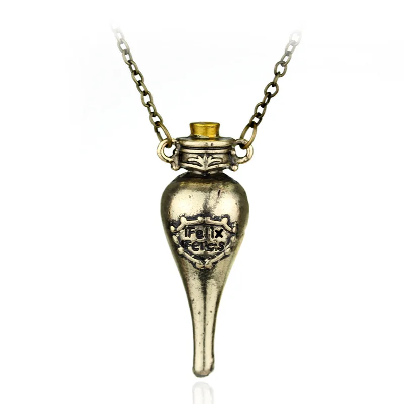 Hogwarts Felix Felicis Bottle Necklace Wizard Potions Bottle Pendant Hogwarts Cosplay Halloween Cosplay Accessory Holiday Birt
Hogwarts Felix Felicis Bottle Necklace Wizard Potions Bottle Pendant Hogwarts Cosplay Halloween Cosplay Accessory Holiday Birt
