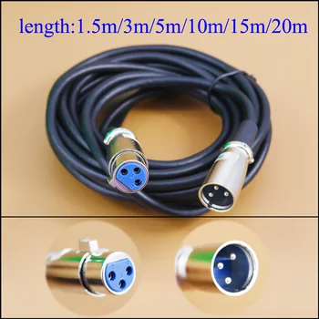 3 Pin XLR Male to Female AUX Line Condenser Microphone Audio Cable For Video Recording PC Karaoke Mixer Studio Mic Wire Cord
3 Pin XLR Male to Female AUX Line Condenser Microphone Audio Cable For Video Recording PC Karaoke Mixer Studio Mic Wire Cord
