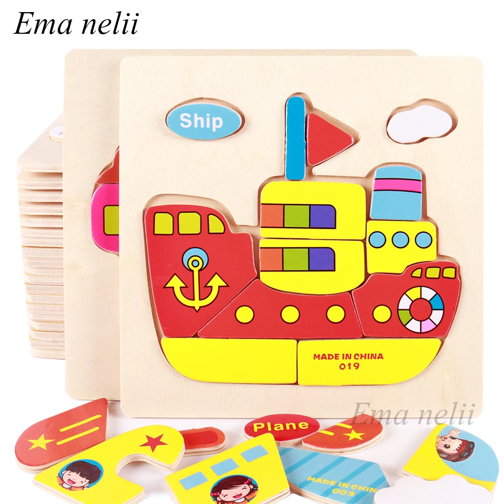 New Cartoon Animal Fruit Traffic Wooden 3D Puzzle Jigsaw Toy Baby Intelligence Educational Learning Toys for Children 2-6-Year
New Cartoon Animal Fruit Traffic Wooden 3D Puzzle Jigsaw Toy Baby Intelligence Educational Learning Toys for Children 2-6-Year