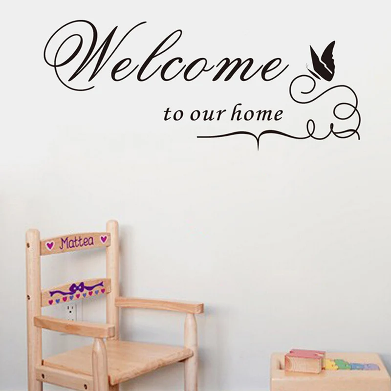 Hot Sale Welcome To Our Home Letters Removable Vinyl Wall Quotes Decal/PVC Home Decor Wall Stickers
Hot Sale Welcome To Our Home Letters Removable Vinyl Wall Quotes Decal/PVC Home Decor Wall Stickers