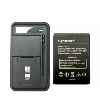 1PCS Universal battery Charger + 1PCS Zera F (46*62 mm) Battery For Highscreen Zera F Rev.B phone
1PCS Universal battery Charger + 1PCS Zera F (46*62 mm) Battery For Highscreen Zera F Rev.B phone