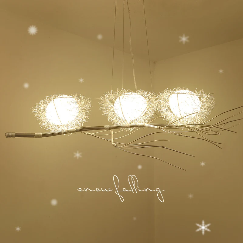 LED living room chandelier bedroom lighting fixtures Nordic illumination Modern deco hanging lights Bird's Nest suspended lamps
LED living room chandelier bedroom lighting fixtures Nordic illumination Modern deco hanging lights Bird's Nest suspended lamps