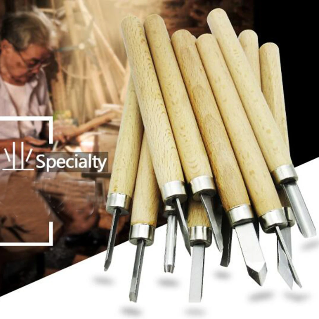 12pcs/Set New Wood Carving Chisels Knife For Basic Woodcut Working Handmade Rubber Stamps Hand Tools
12pcs/Set New Wood Carving Chisels Knife For Basic Woodcut Working Handmade Rubber Stamps Hand Tools