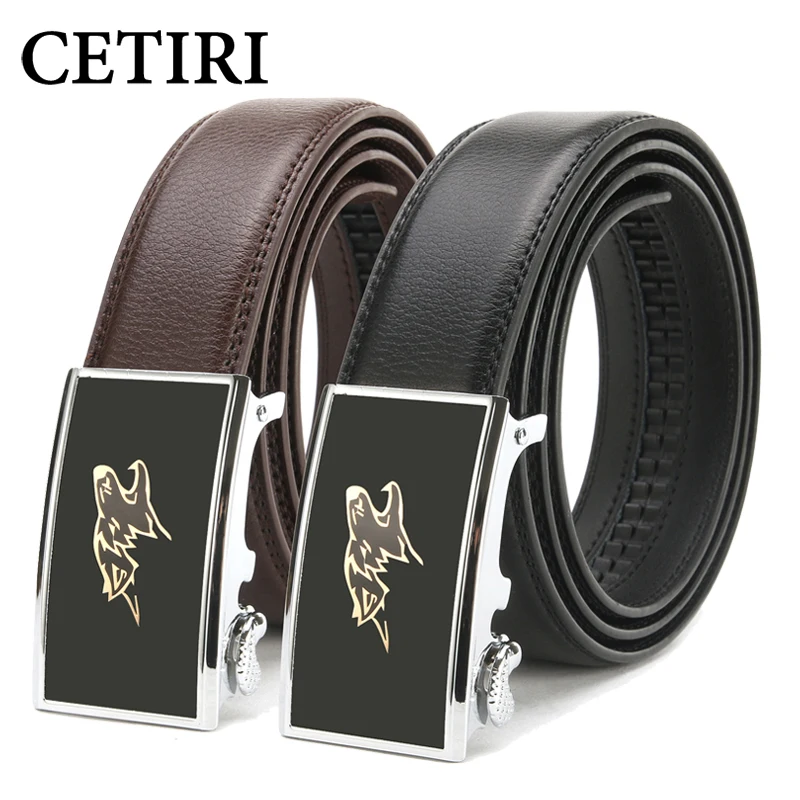 CETIRI Top Quality Cow Genuine Leather Men Ratchet Belts Fashion Animal Wolf Automatic Buckle Belts Strap cinto Free Shipping
CETIRI Top Quality Cow Genuine Leather Men Ratchet Belts Fashion Animal Wolf Automatic Buckle Belts Strap cinto Free Shipping