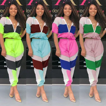 4 Color New Design Casual Plaid Hit Color Patchwork Women Sport Suits Women Hoodie Top Two Piece Set
4 Color New Design Casual Plaid Hit Color Patchwork Women Sport Suits Women Hoodie Top Two Piece Set