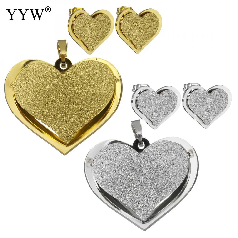 Fashion Stainless Steel Jewelry Sets New Pendant & Earring Heart Plated For Woman Jewelry Accessories
Fashion Stainless Steel Jewelry Sets New Pendant & Earring Heart Plated For Woman Jewelry Accessories