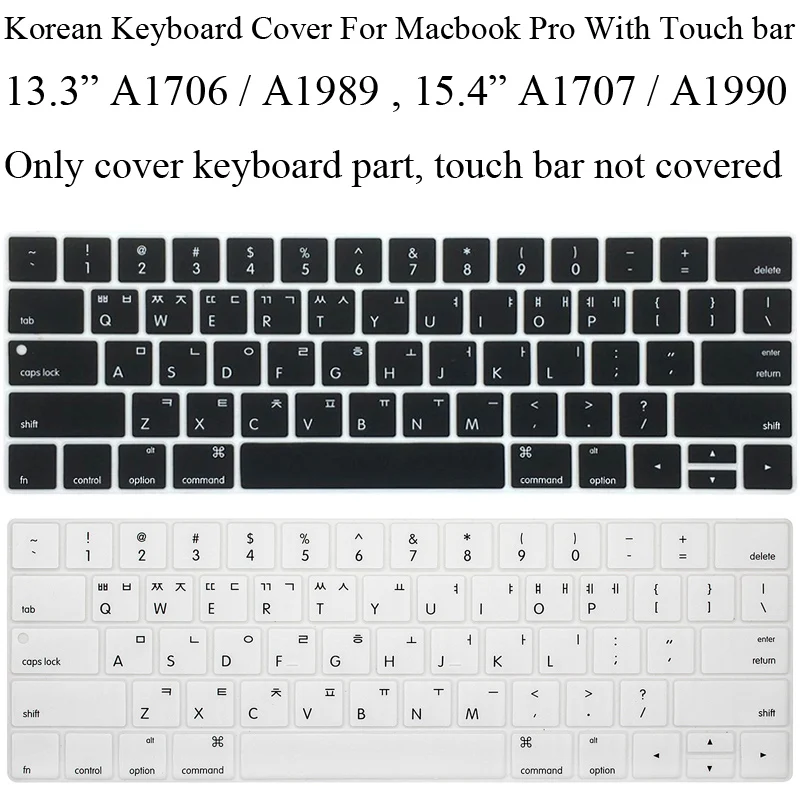 Korean Keyboard Cover for Macbook Pro 13 Touch Bar A1706 13.3 A1989 15.4 Pro Touchbar A1707 15 A1990 Korea US Keyboard Protector
Korean Keyboard Cover for Macbook Pro 13 Touch Bar A1706 13.3 A1989 15.4 Pro Touchbar A1707 15 A1990 Korea US Keyboard Protector
