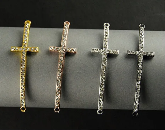 Wholesale 20pcs/lot 24x47mm Multi Color Rhinestone Sideways Cross Charm Bracelet Connector Free Shipping
Wholesale 20pcs/lot 24x47mm Multi Color Rhinestone Sideways Cross Charm Bracelet Connector Free Shipping
